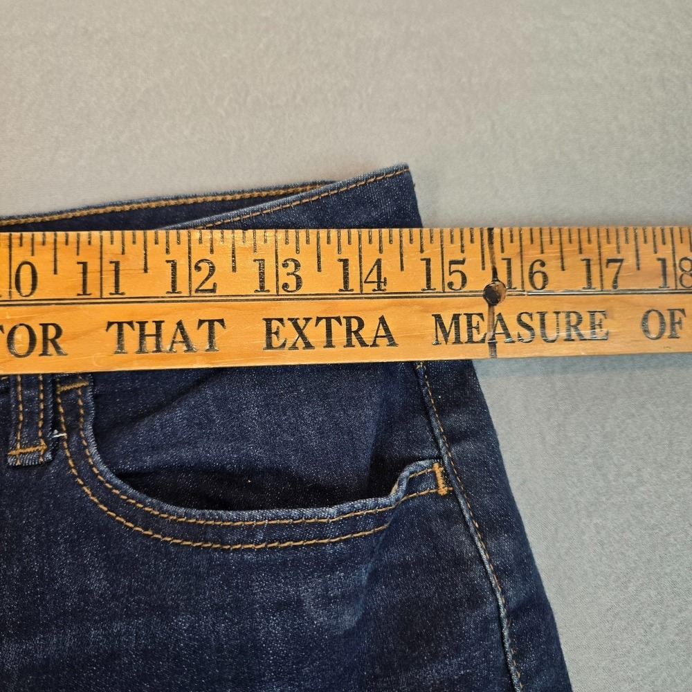 SO Women Super High Rise Jegging Jeans Size 13 Dark Wash Distressed Raw Hem - Picture 6 of 12
